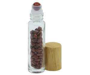 Bottiglia Roll-on per oli essenziali con Diaspro Rosso – Ancient Wisdom