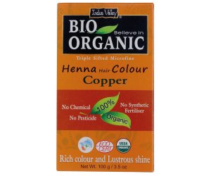 Henna Hair Colour Copper Tinta Biologica Naturale Rame